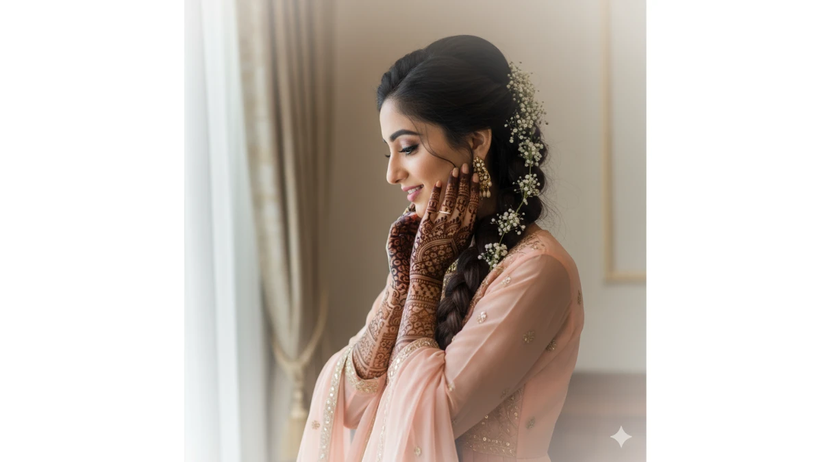10 Stunning Gemini AI Mehndi Photoshoot Prompts for Girls to Create Cinematic Mehndi Photoshoots