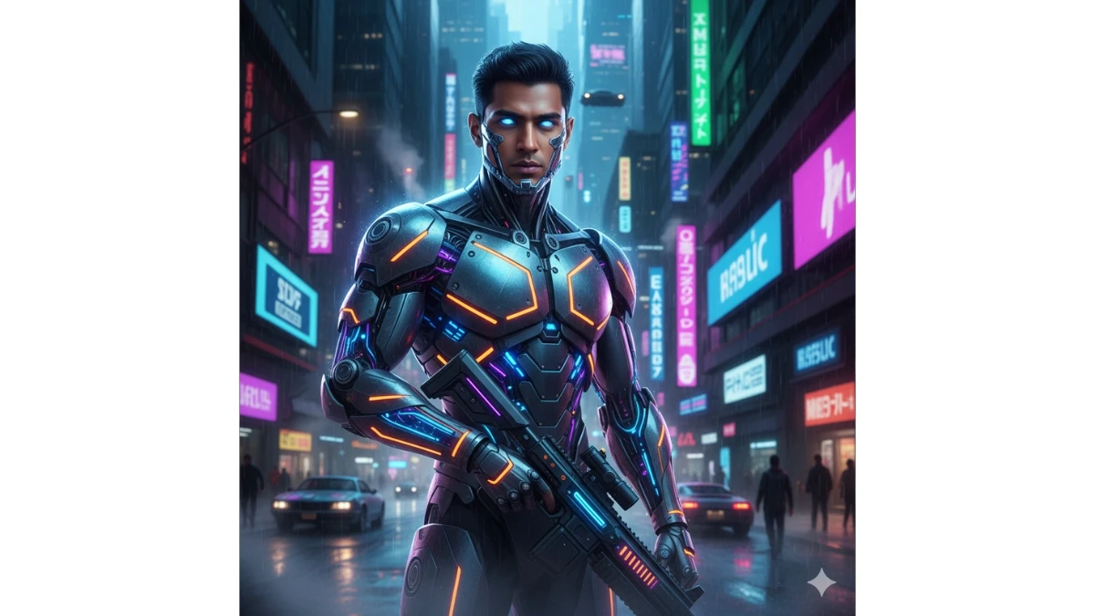 10 MidJourney AI Photo Editing Prompts Copy-Paste for Boys to Create Stunning 4K Ultra-Quality Neon Cyberpunk Portraits