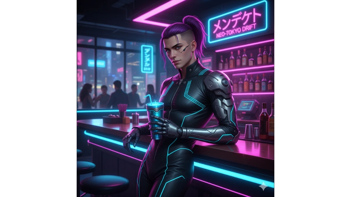 10 MidJourney AI Photo Editing Prompts Copy-Paste for Boys to Create Stunning 4K Ultra-Quality Neon Cyberpunk Portraits