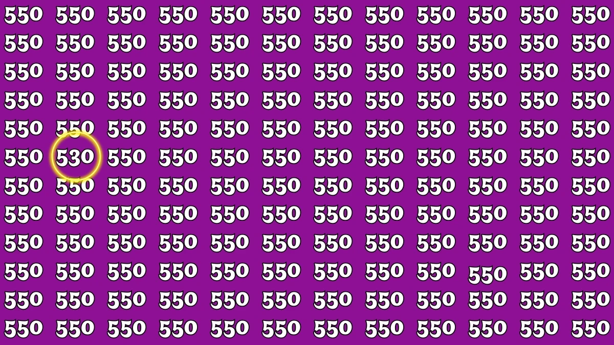 Optical Illusion 7 Seconds Challenge: Only People with Eagle Eyes Can spot the Number 530
