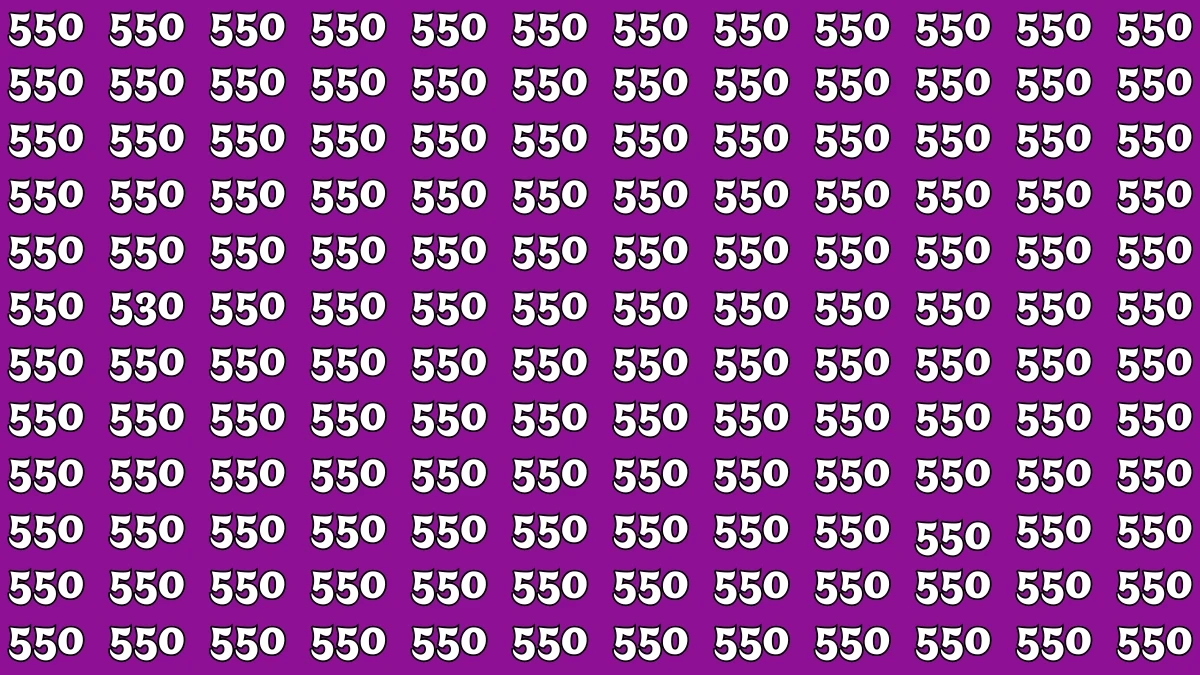 Optical Illusion 7 Seconds Challenge: Only People with Eagle Eyes Can spot the Number 530