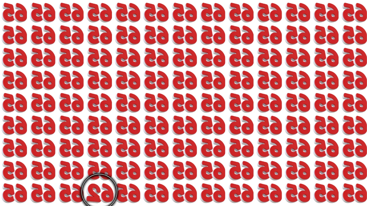 Optical Illusion IQ Test: Are You A Genius? Within 5 Seconds Spot The Inverted 62 among Inverted 65