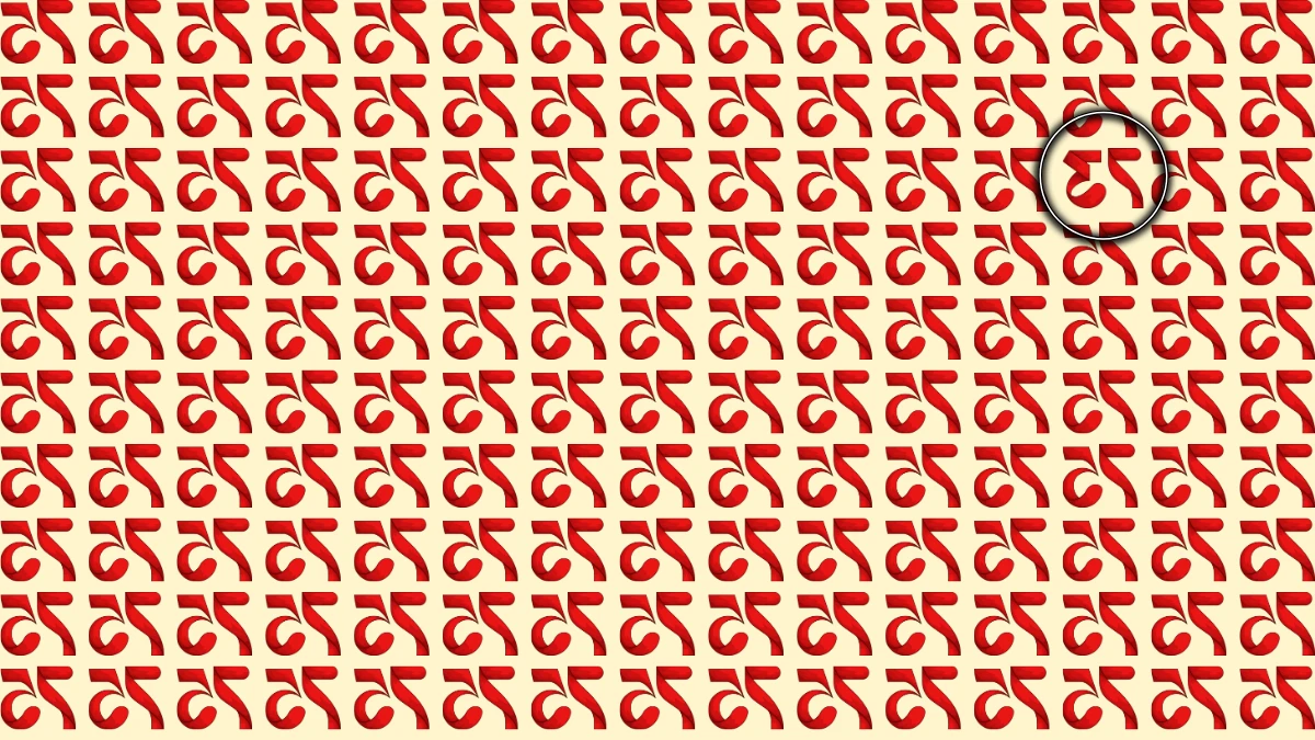 Optical Illusion IQ Test: Are You A Genius? Within 5 Seconds Spot The Inverted 73 among Inverted 75