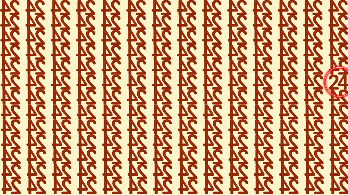Optical Illusion IQ Test: Are You A Genius? Within 6 Seconds Spot The 24 among Inverted 24