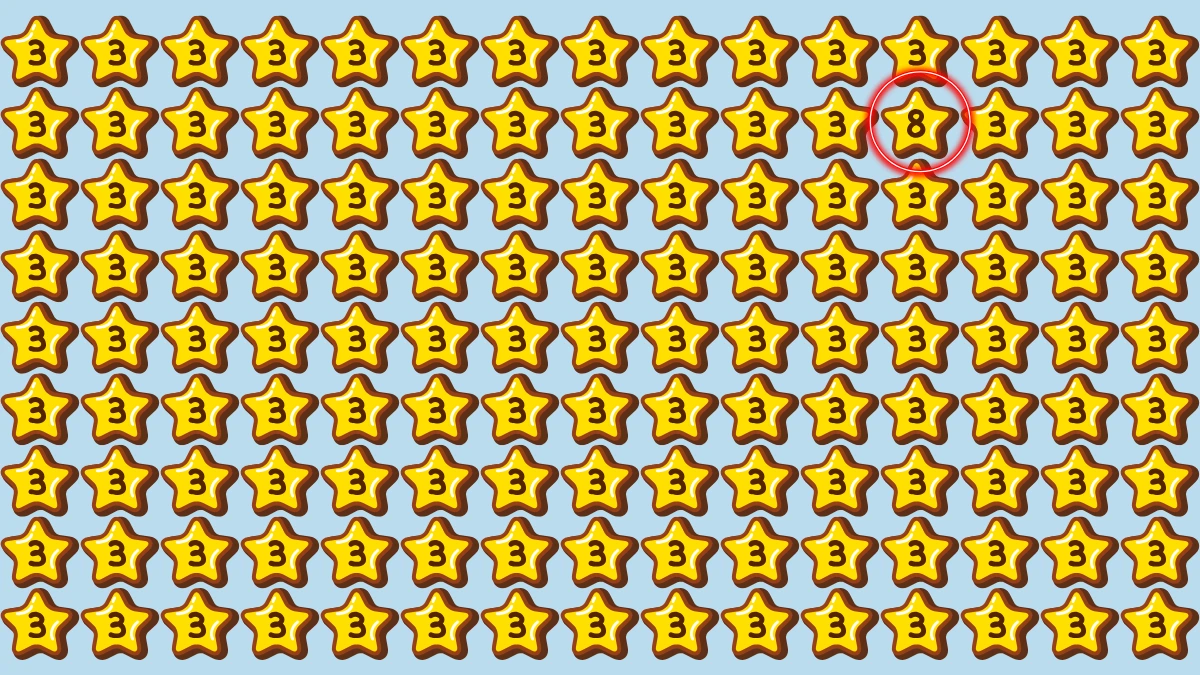 Optical Illusion: Within 8 Seconds Spot The Number 8 among 3