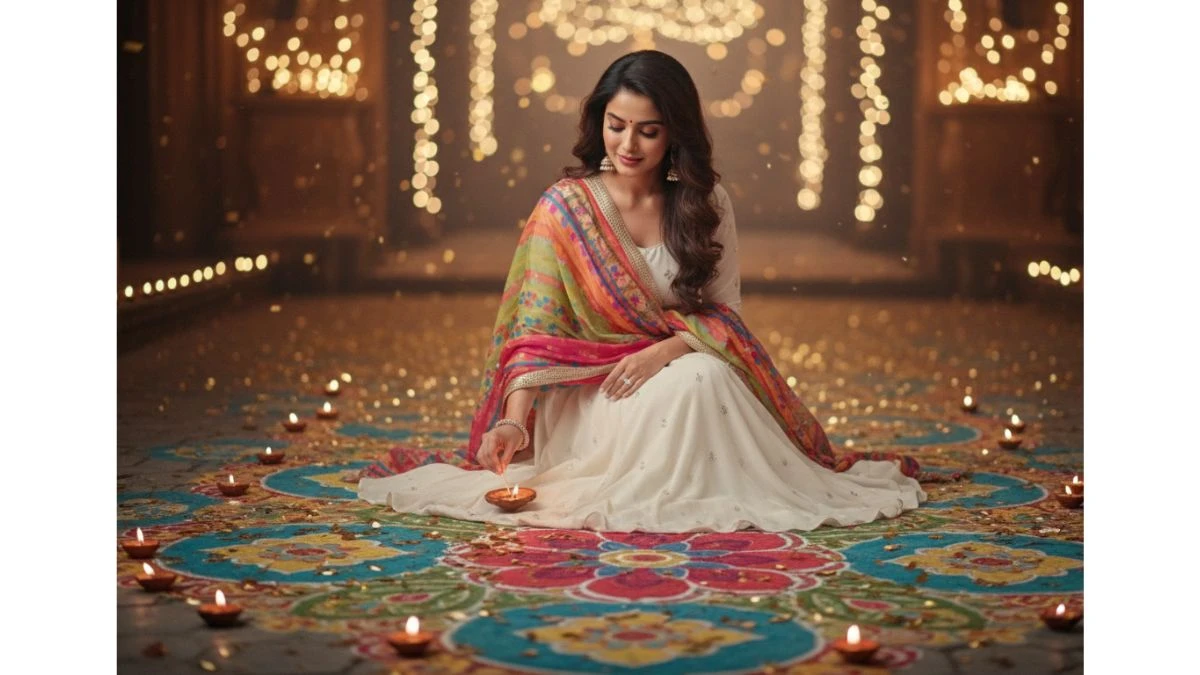 20 Google Gemini AI Viral Diwali Photo Editing Prompts Copy-Paste for Girls – Retro 4K Stunning Professional Portraits