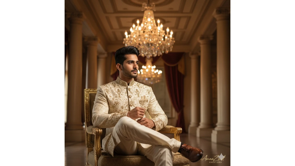 5 Instagram Trending ChatGPT Photo Editing Prompts for Boys to Create Royal and Cinematic Sherwani Portraits in 8K
