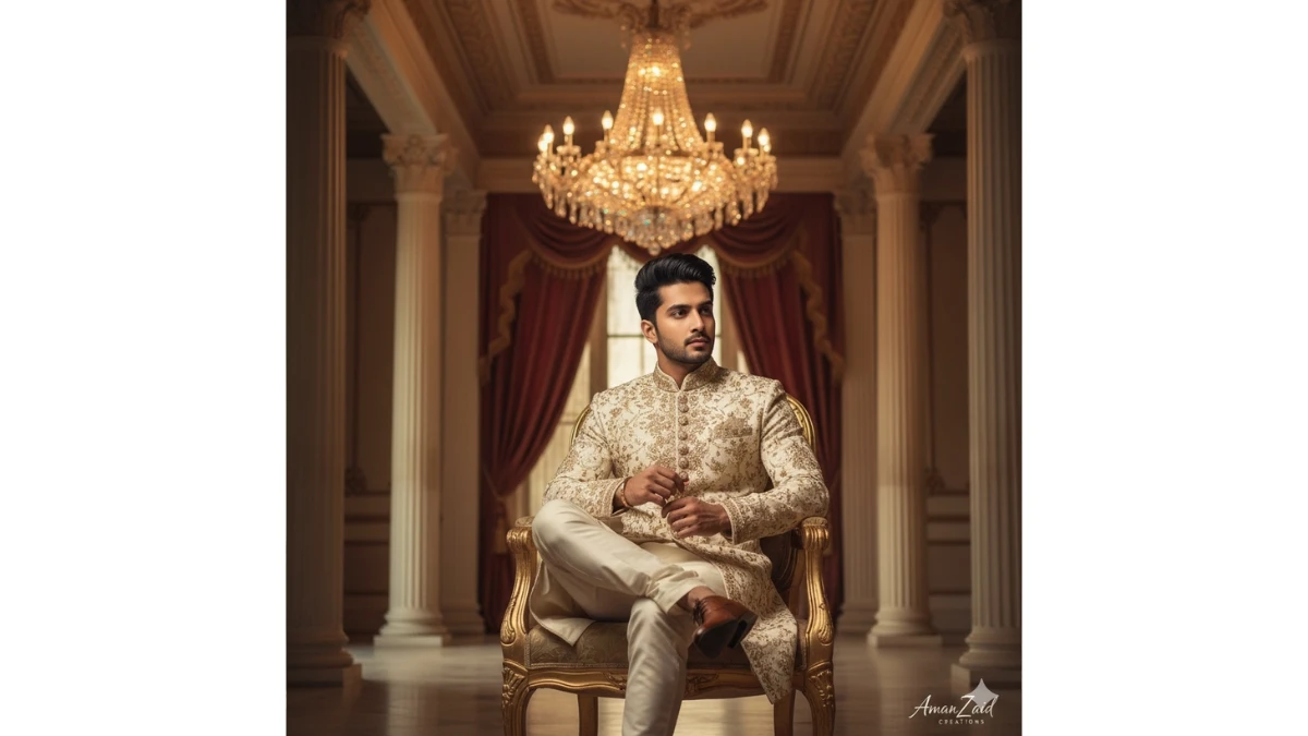 5 Instagram Trending ChatGPT Photo Editing Prompts for Boys to Create Royal and Cinematic Sherwani Portraits in 8K