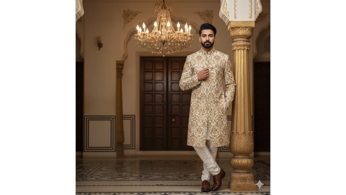 5 Instagram Trending ChatGPT Photo Editing Prompts for Boys to Create Royal and Cinematic Sherwani Portraits in 8K