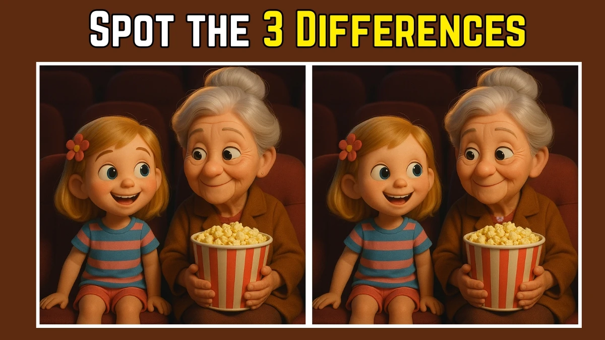 Spot the 3 Difference: Only 5 out of 50 can spot the 3 differences in the Watch Pictures in 12 Seconds