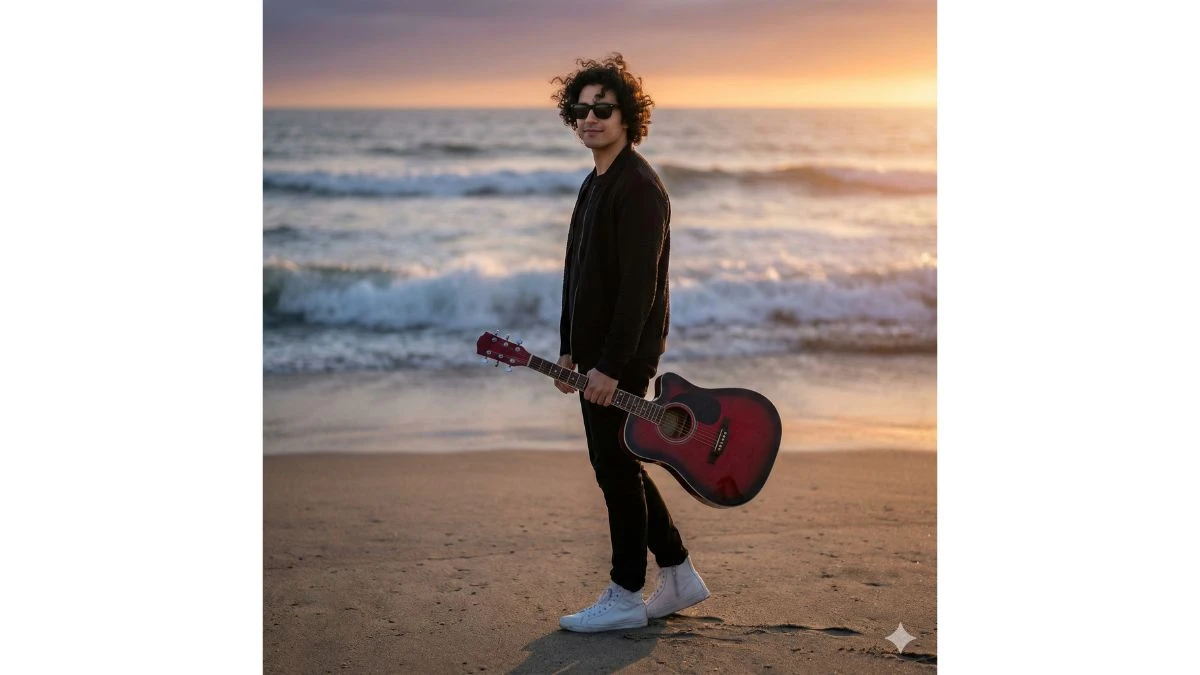 10 Google Gemini AI Photo Editing Prompts for Boys to Create Ultra-Realistic Beach Guitar Portraits