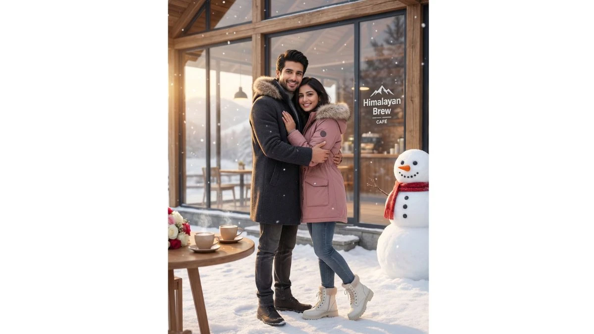 11 Viral Google Gemini AI Snow Photo Editing Prompts for Couples to Create Trending Romantic Winter Portraits