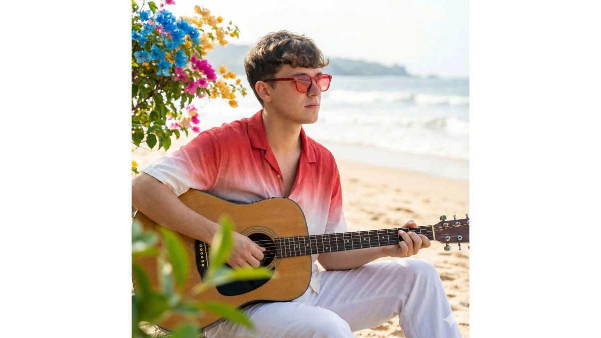 10 Google Gemini AI Photo Editing Prompts for Boys to Create Ultra-Realistic Beach Guitar Portraits