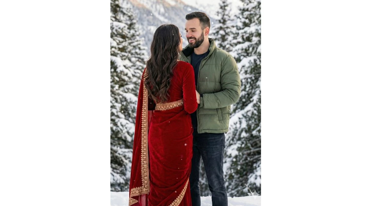 11 Viral Google Gemini AI Snow Photo Editing Prompts for Couples to Create Trending Romantic Winter Portraits