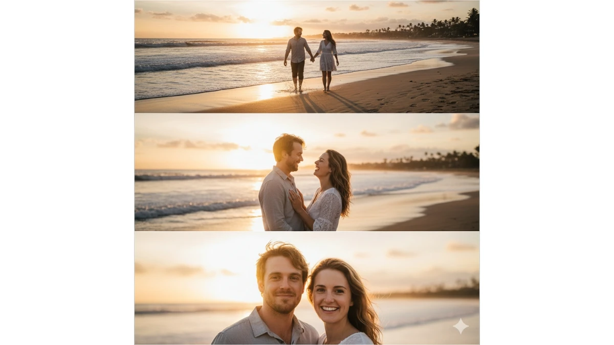 15 Viral Aesthetic Beach Gemini AI Photo Editing Prompts for Boys, Girls, and Couples