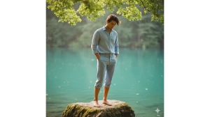 13 Free ChatGPT AI Photo Editing Prompts for Men to Create Dreamy, Cinematic, Ultra-Realistic Lake Portraits image