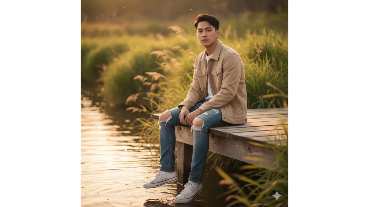 12 Google Gemini AI Photo Editing Prompts to Create Stunning 8K Hyper Realistic Golden Hour Dock Portraits