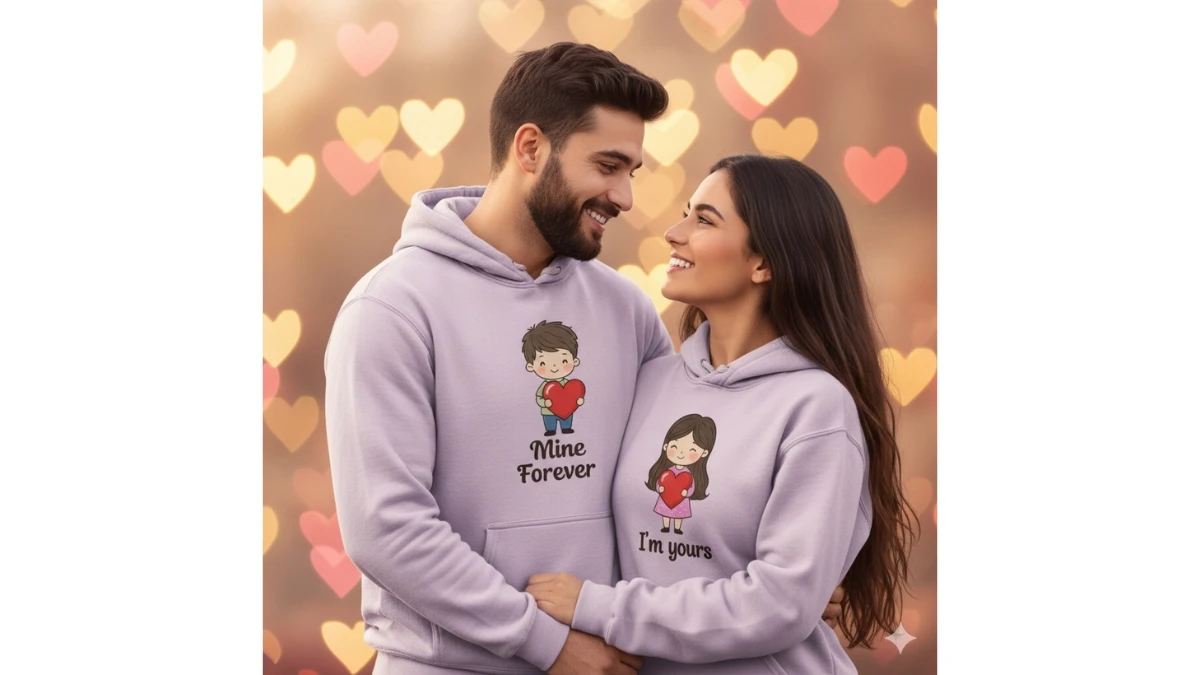 6 Google Gemini AI Photo Editing Prompts for Couples to Create Cozy & Aesthetic Matching Hoodie Portraits in 8K