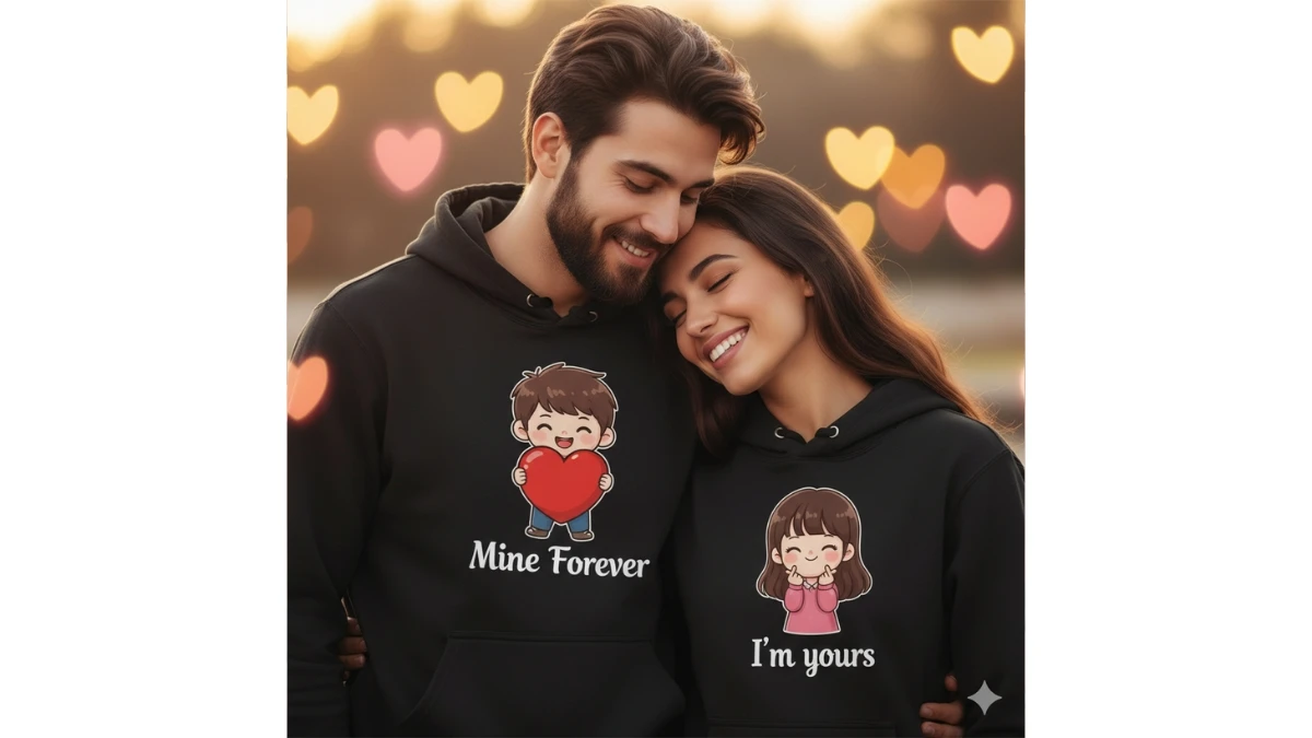 6 Google Gemini AI Photo Editing Prompts for Couples to Create Cozy & Aesthetic Matching Hoodie Portraits in 8K