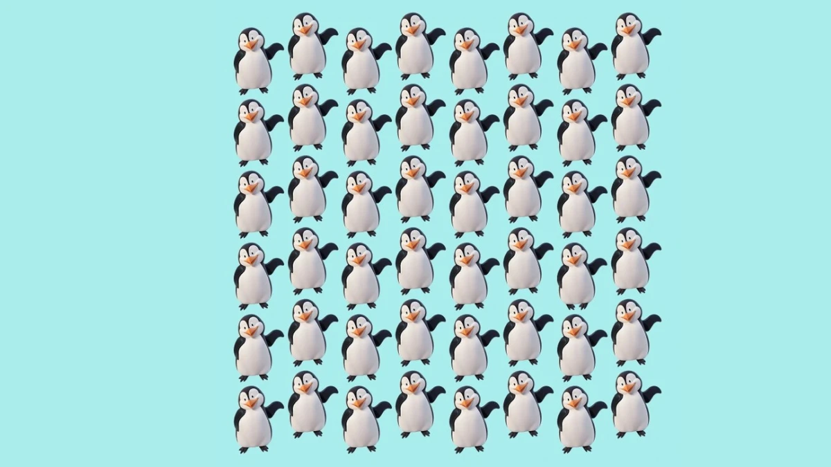 Only 1% Can Find the Odd Penguin in This Mind-Bending Optical Illusion!