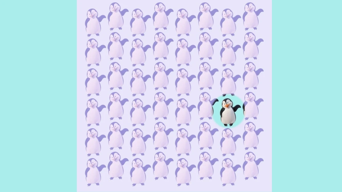 Only 1% Can Find the Odd Penguin in This Mind-Bending Optical Illusion!
