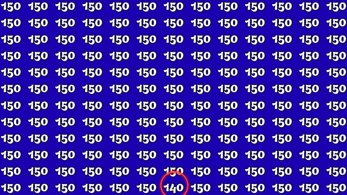 Optical Illusion 8 Seconds Challenge: Only People with Eagle Eyes Can spot the Number 140
