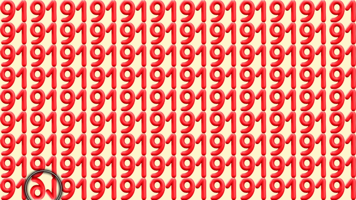 Optical Illusion IQ Test: Are You A Genius? Within 5 Seconds Spot The Inverted 91 among 91