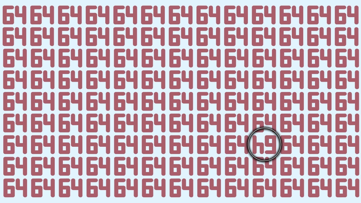 Optical Illusion IQ Test: Are You A Genius? Within 6 Seconds Spot The Inverted 64 among 64