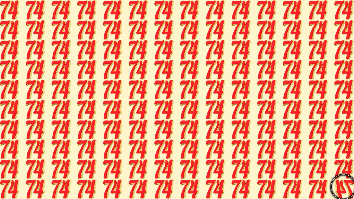 Optical Illusion IQ Test: Are You A Genius? Within 7 Seconds Spot The Inverted 74 among 74