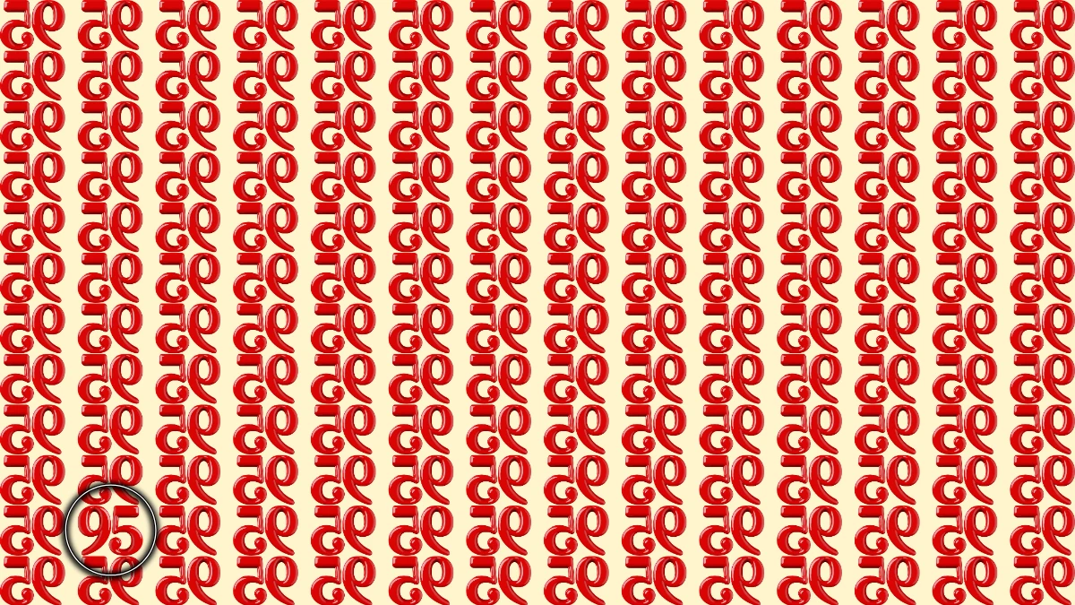 Optical Illusion IQ Test: Are You A Genius? Within 9 Seconds Spot The 95 among Inverted 95