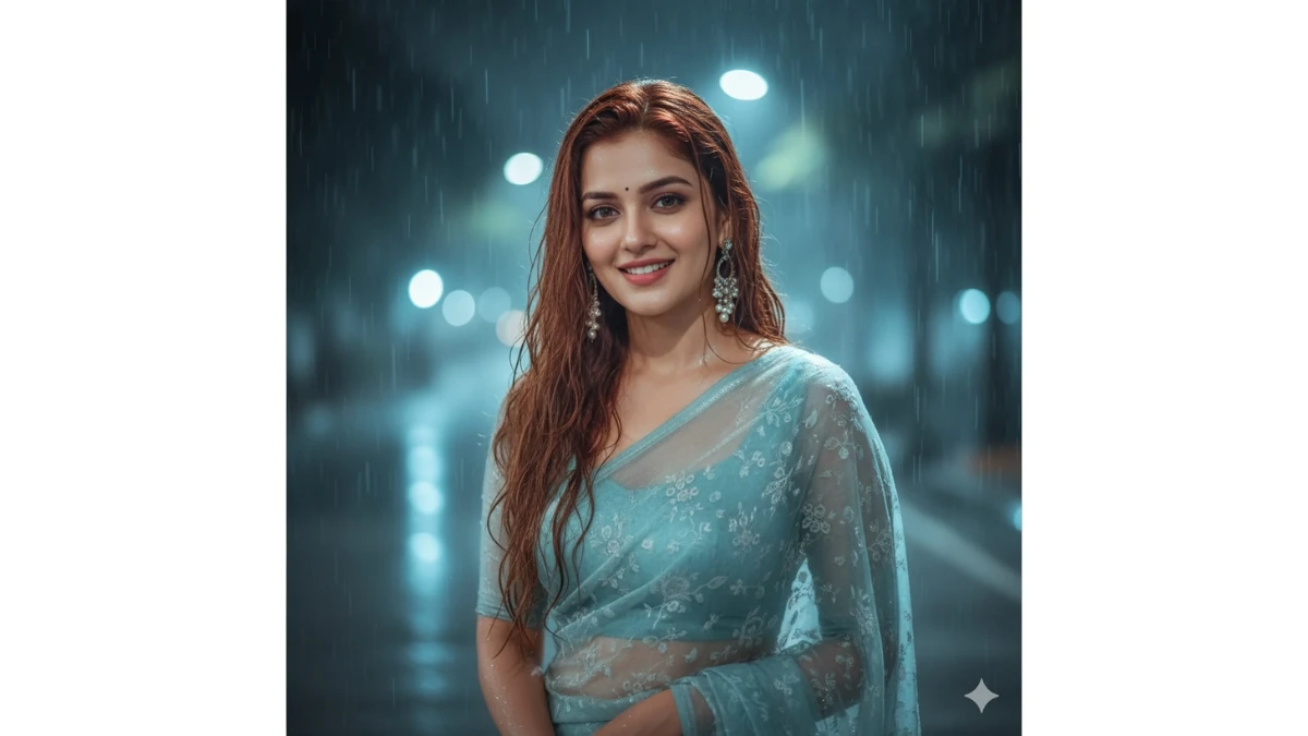 10 Trending Google Gemini AI Photo Editing Prompts for Girls to Create Rainy City Retro Style Portrait