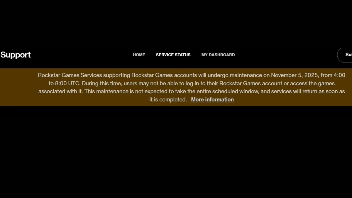 Is Rockstar Down? Rockstar Games Maintenance Details (November 5, 2025)