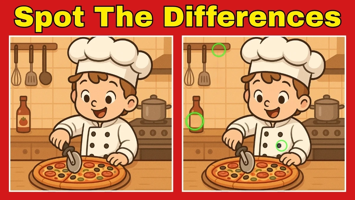 Spot the 3 Differences in Chef Pictures – Beat the 15-Second Challenge!