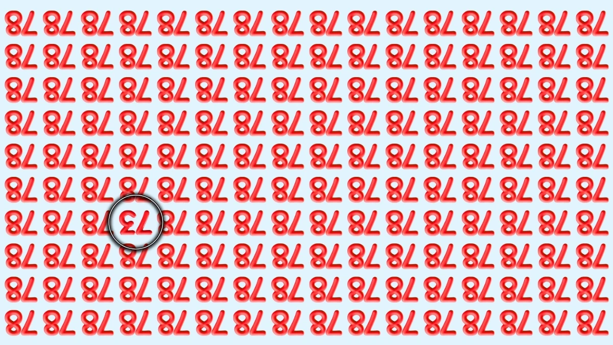 Optical Illusion IQ Test: Are You A Genius? Within 8 Seconds Spot The Inverted 73 among Inverted 78