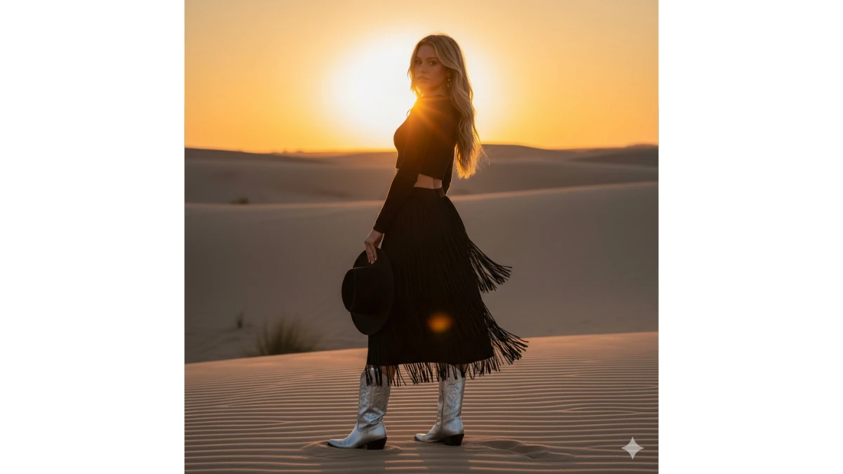 10 Google Gemini AI Photo Editing Prompts for Girls to Create Bold and Stylish Desert-Themed Portraits