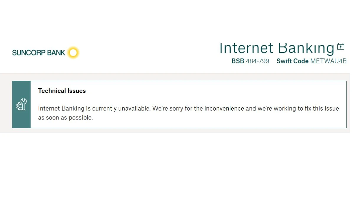 Is Suncorp Internet Banking Down? Outage Causes Disruption for Customers