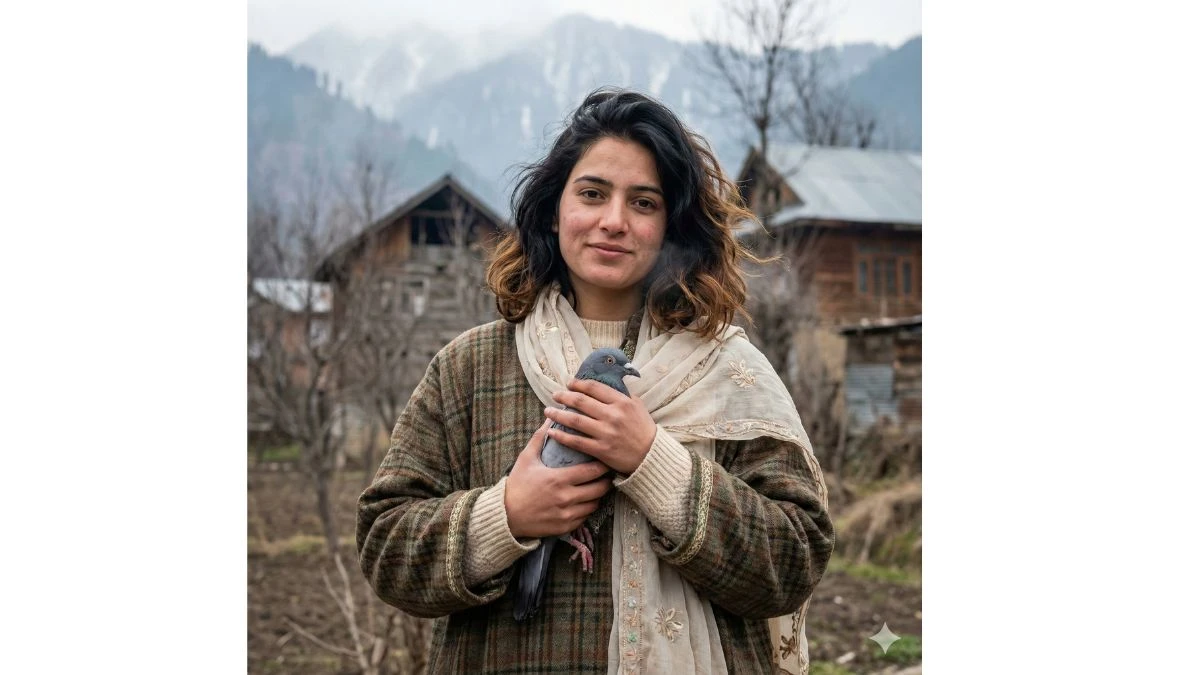 13 Unique Google Gemini AI Photo Editing Prompts for Girls to Create Realistic Kashmiri Village Portraits with Pigeons