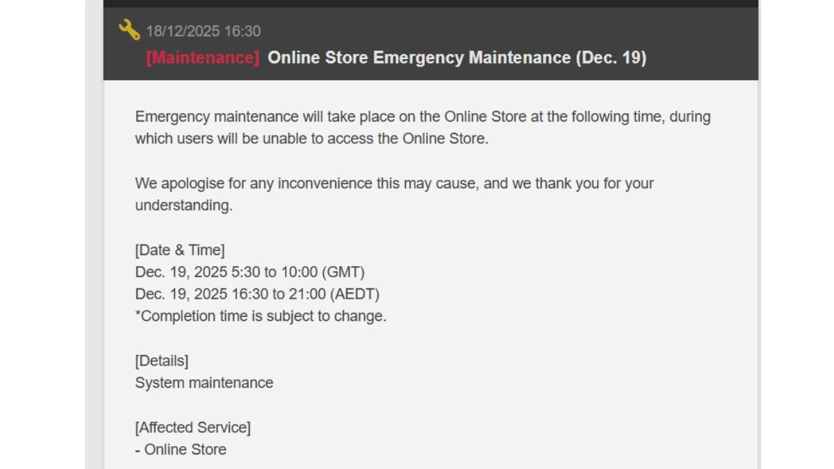 FF14 Emergency Maintenance : When Will the Maintenance End and How Long Will the Maintenance Take?