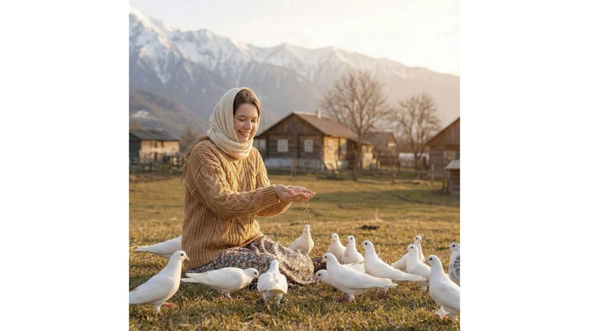 13 Unique Google Gemini AI Photo Editing Prompts for Girls to Create Realistic Kashmiri Village Portraits with Pigeons