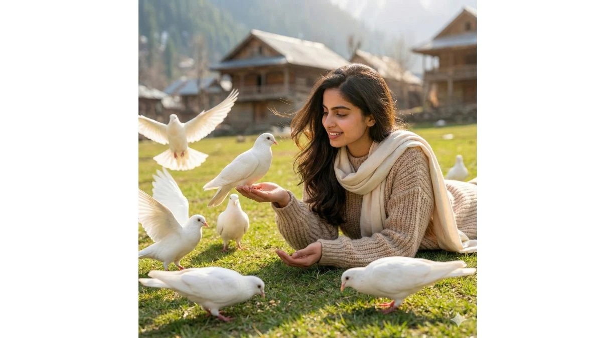 13 Unique Google Gemini AI Photo Editing Prompts for Girls to Create Realistic Kashmiri Village Portraits with Pigeons