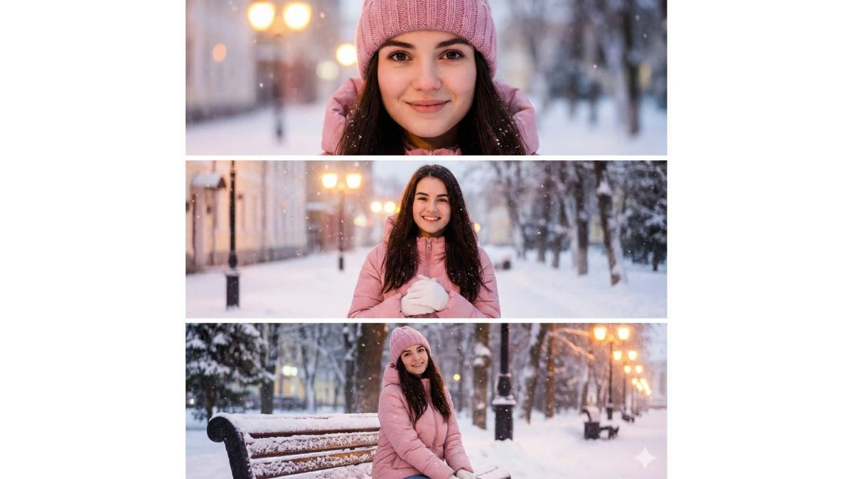 15 Viral Google Gemini AI Snow Photo Editing Prompts for Girls to Create Cinematic 3-Layer Winter Portraits