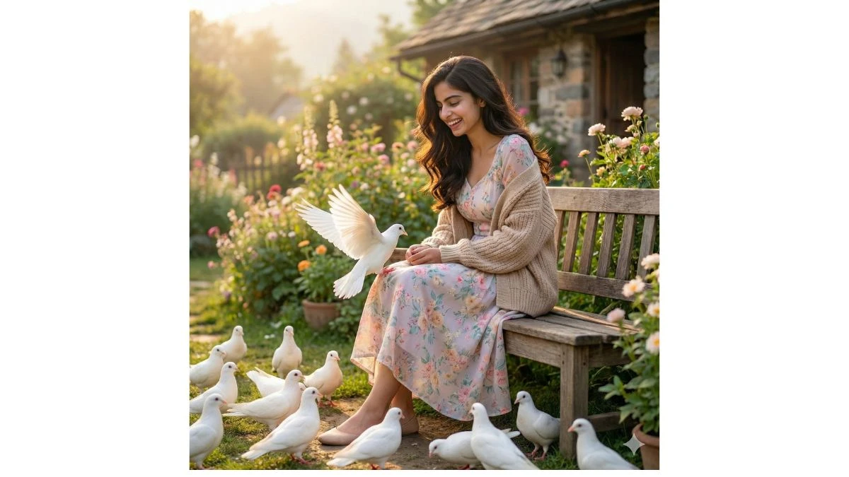 13 Unique Google Gemini AI Photo Editing Prompts for Girls to Create Realistic Kashmiri Village Portraits with Pigeons