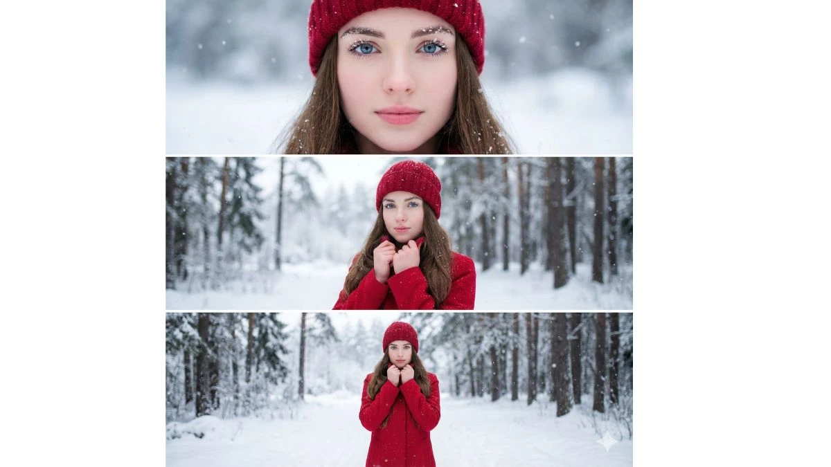 15 Viral Google Gemini AI Snow Photo Editing Prompts for Girls to Create Cinematic 3-Layer Winter Portraits