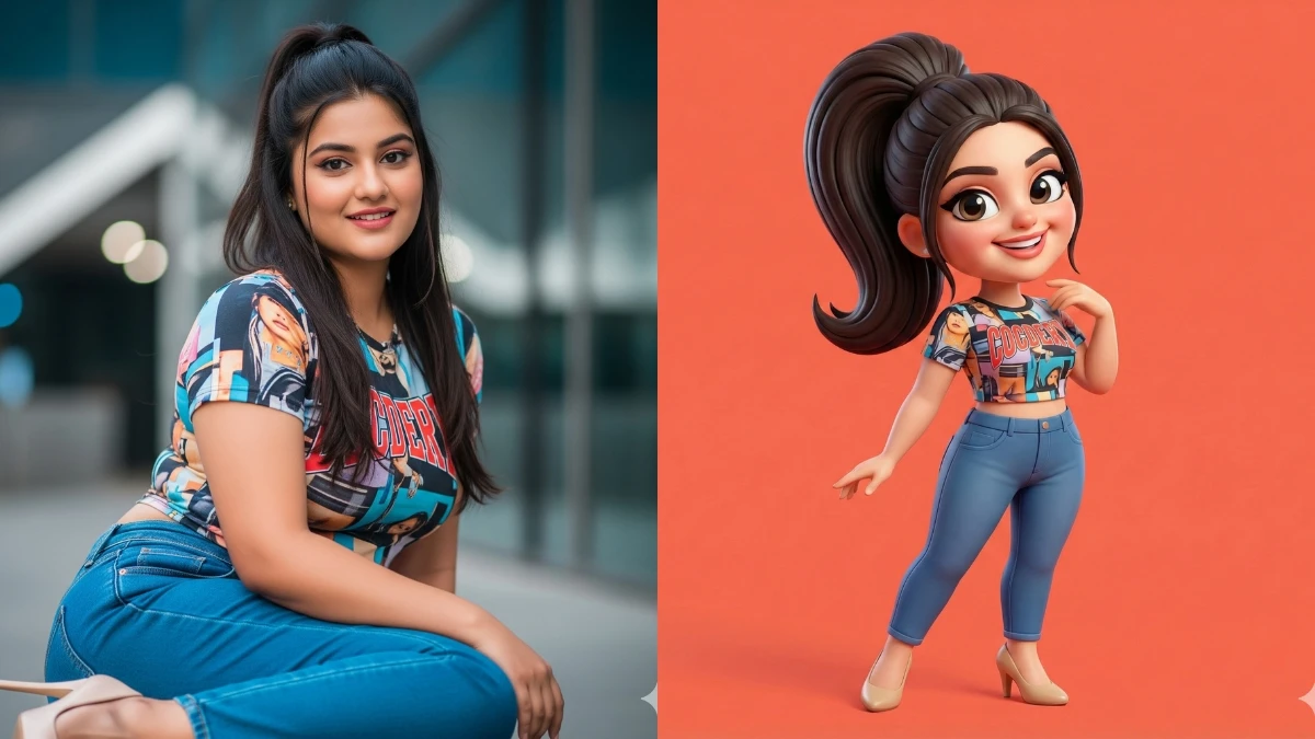 Hình 2: Gemini Nano Banana Pro Prompts: Hô biến ảnh chân dung thành biếm họa 3D chỉ trong tích tắc