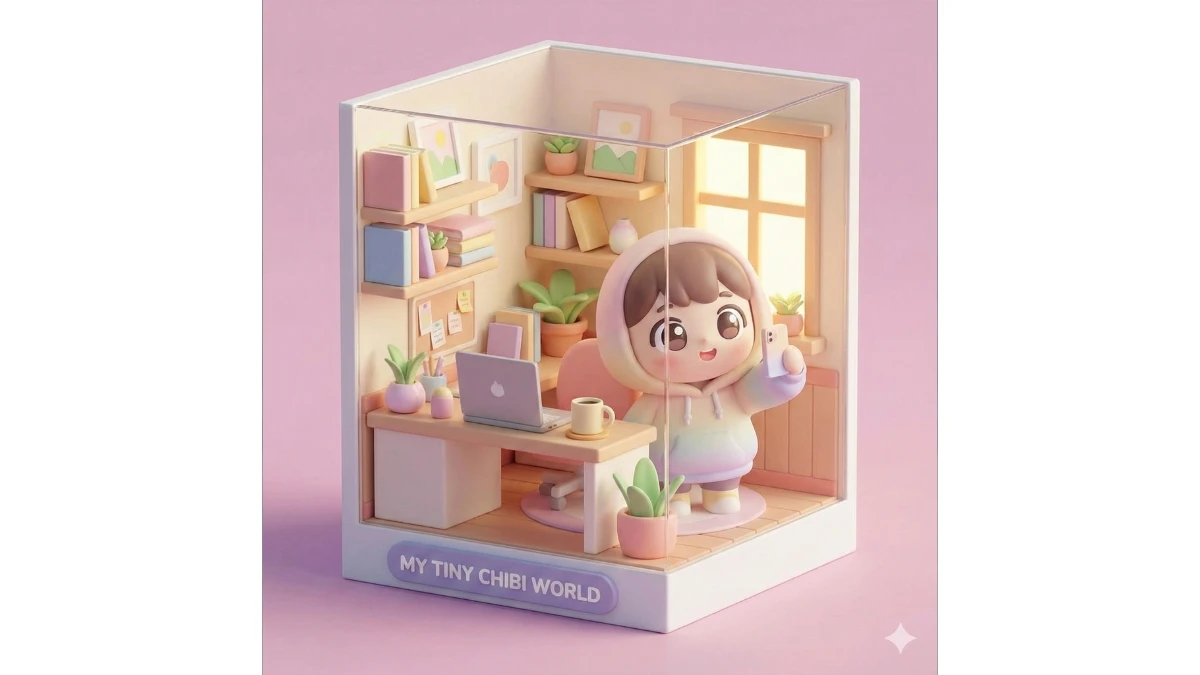 6 Ultimate Google Gemini Nano Banana Prompts to Create Cute Chibi-Style 3D Selfie Dioramas Portraits