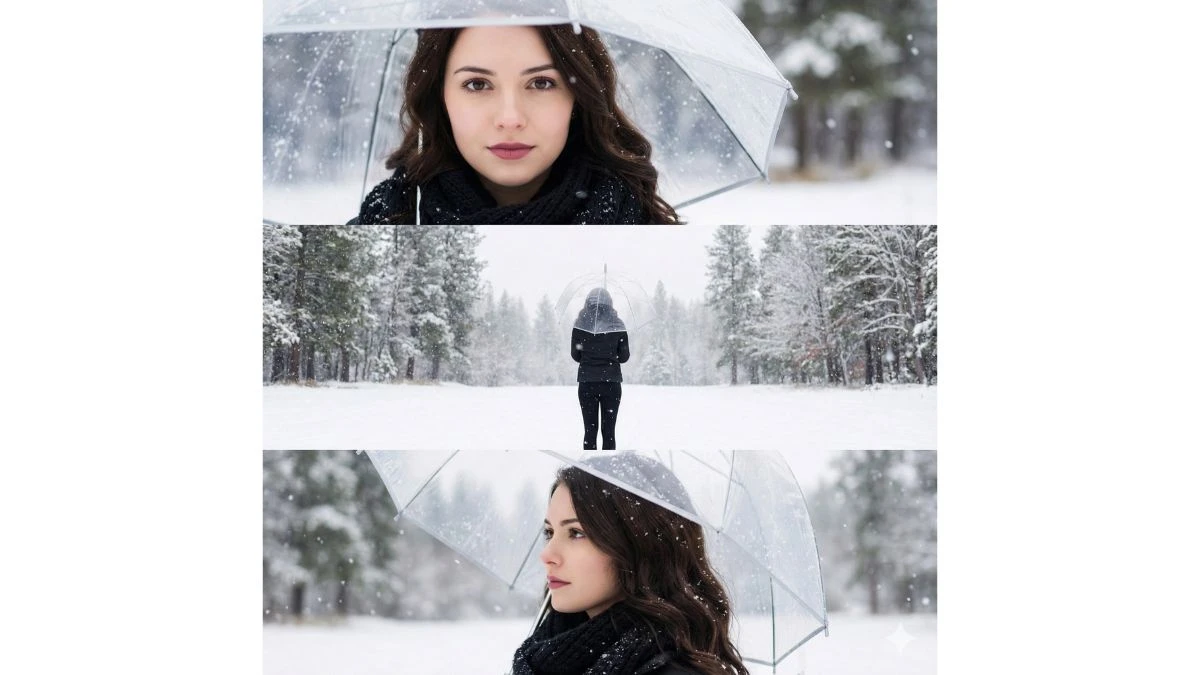 15 Viral Google Gemini AI Snow Photo Editing Prompts for Girls to Create Cinematic 3-Layer Winter Portraits