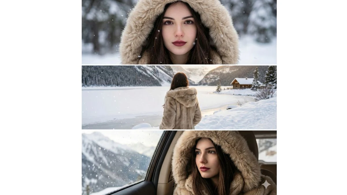 15 Viral Google Gemini AI Snow Photo Editing Prompts for Girls to Create Cinematic 3-Layer Winter Portraits