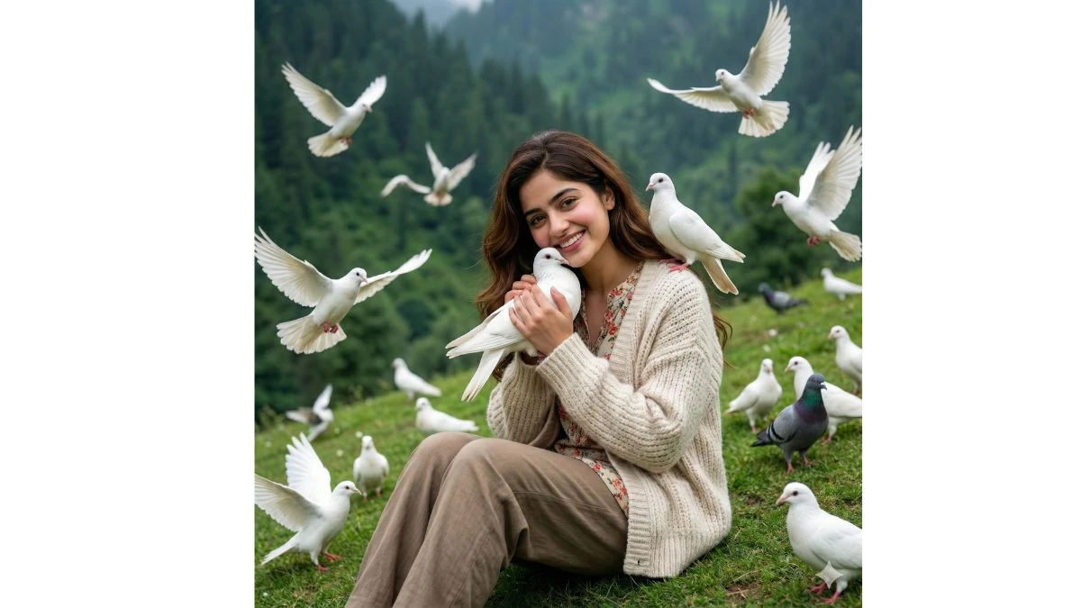 13 Unique Google Gemini AI Photo Editing Prompts for Girls to Create Realistic Kashmiri Village Portraits with Pigeons