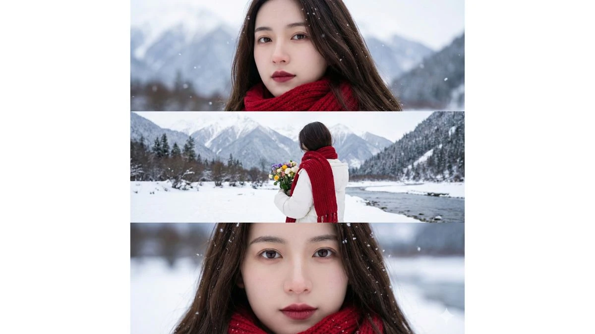 15 Viral Google Gemini AI Snow Photo Editing Prompts for Girls to Create Cinematic 3-Layer Winter Portraits