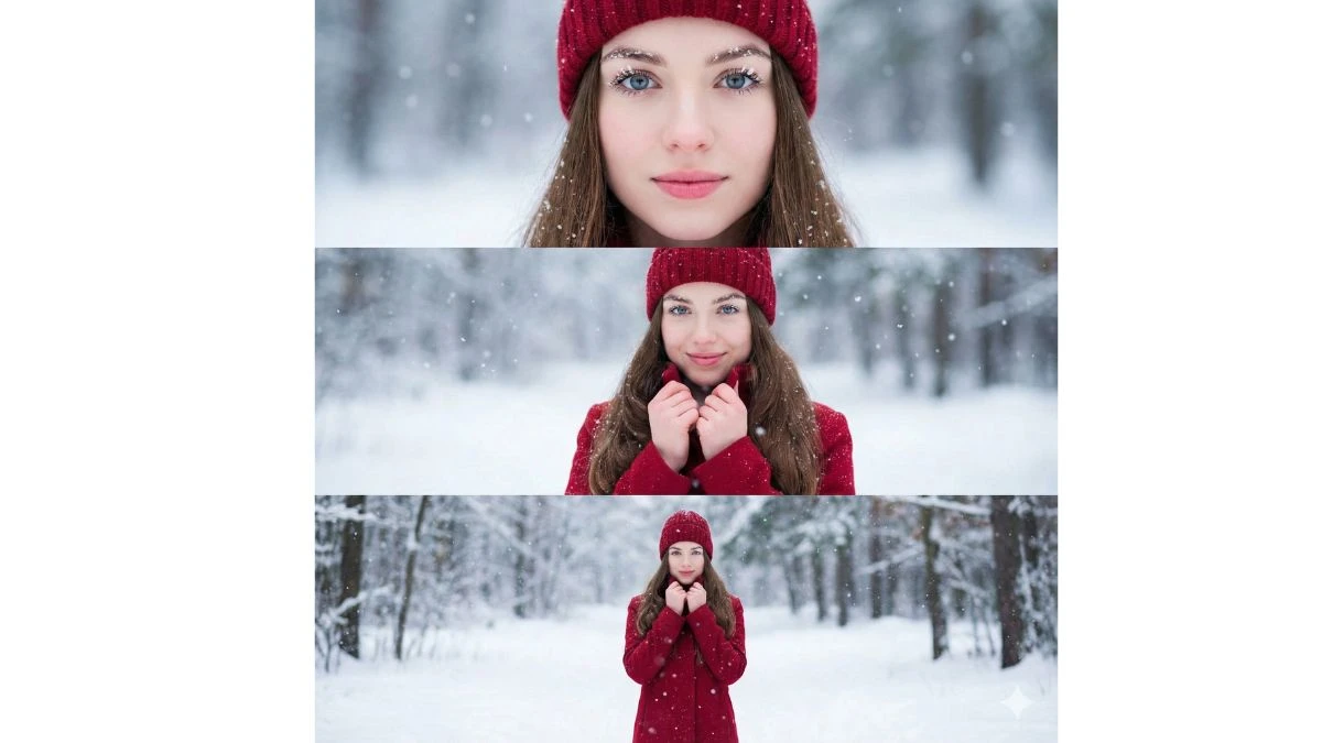 15 Viral Google Gemini AI Snow Photo Editing Prompts for Girls to Create Cinematic 3-Layer Winter Portraits